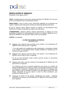 resolución nº 2886/2014