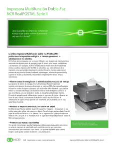 Impresora Multifunción Doble-Faz NCR RealPOSTM, Serie II