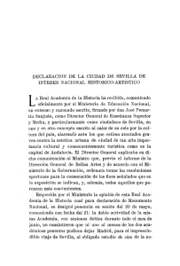 pdf Declaración de la ciudad de Sevilla de interés nacional histórico