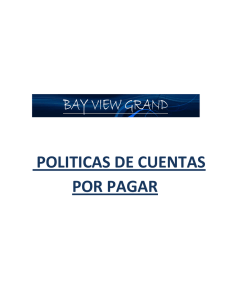 POLITICAS DE CUENTAS POR PAGAR