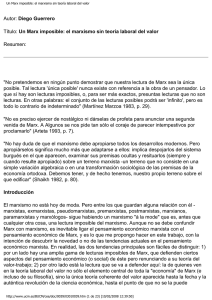 Un Marx imposible: el marxismo sin teor&iacute;a laboral del valor - E