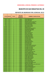 Licencias Municipales 2016