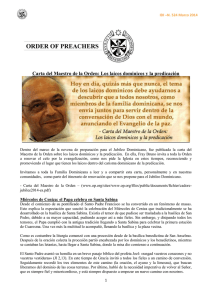 Carta del Maestro de la Orden: Los laicos dominicos y la