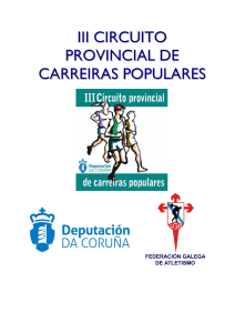 III CIRCUITO PROVINCIAL DE CARREIRAS POPULARES