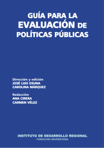 Guía para la Evaluación de Políticas Públicas