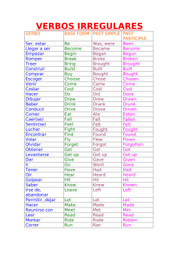 irregular verbs