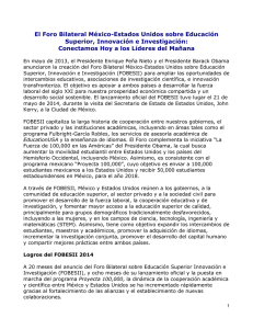 El Foro Bilateral México-Estados Unidos sobre Educación Superior