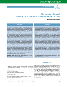 Sarcoma de Kaposi: revisión de la literatura e