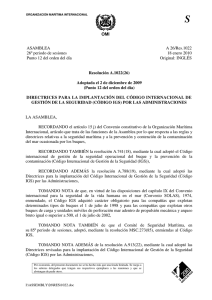Código IGS - Prefectura Naval Argentina
