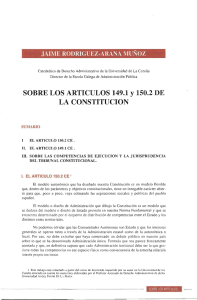 Sobre los artículos 149.1 y 150.2 de la Constitución. Rodríguez