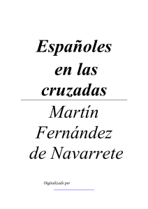 Fernandez de Navarrete, Martin - Espanoles en las cruzadas