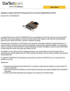 Adaptador Tarjeta de Red NIC PCI Express PCI-e de