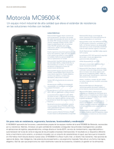 Motorola MC9500-K Un equipo móvil industrial de alta calidad que