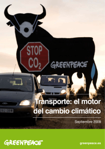 Transporte: el motor del cambio climático
