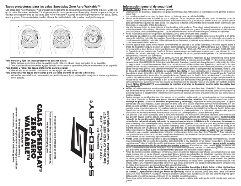 calas speedplay zero aero walkable