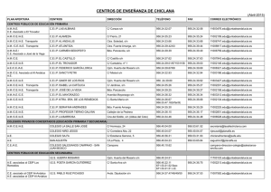 Listado de centros educativos en Chiclana
