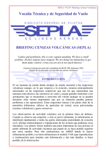 Briefing de la Vocalía Técnica de SEPLA sobre cenizas volcánicas