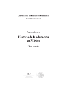 Historia de la educación en México - Dgespe