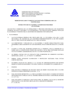 Instalaci&oacute;n de Plataformas y Puertos de Muestreo