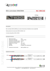 Mini controlador DMX/RDM Ref.: BRA1162