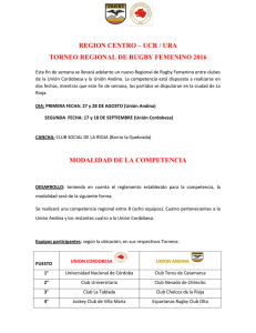 Torneo Regional Femenino - Union Cordobesa de Rugby