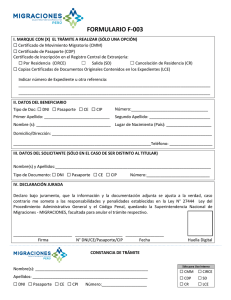 formulario f-003 - Superintendencia Nacional de Migraciones