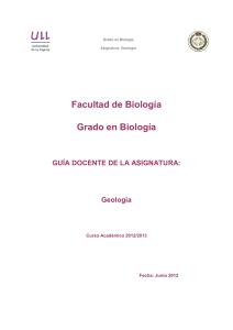 Guia Docente Geología - Universidad de La Laguna