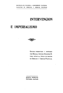 Intervención e imperialismo - Actividad Cultural del Banco de la