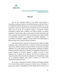 Ratio Iuris. Revista de Derecho Privado. Año III, N° 1, 2015 ISSN