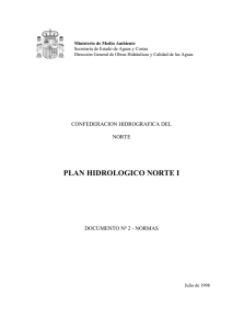 PLAN HIDROLOGICO NORTE I - Confederación Hidrográfica Miño Sil