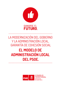El modelo de Administración local del PSOE