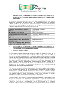 Pablo Sánchez Company 22.538.308-X Servicios