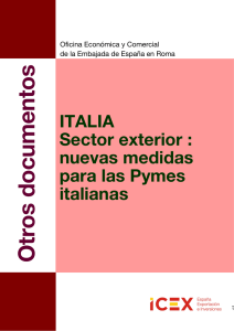 italia œ sector exterior: nuevas medidas para las pymes italianas