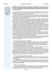Convocatoria - Boletin Oficial de Aragón