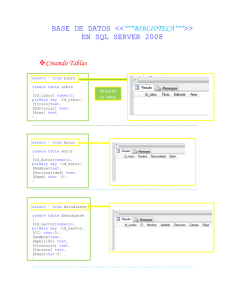 BASE DE DATOS > EN SQL SERVER 2008