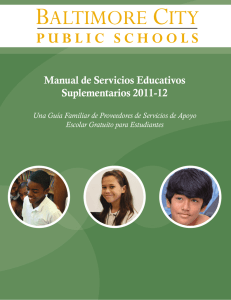 Manual de Servicios Educativos Suplementarios 2011-12