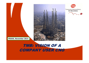 VISION OF A COMPANY USER CNG