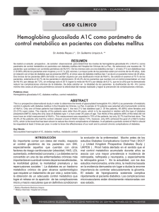 Hemoglobina glucosilada A1C como parámetro de control