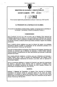 decreto 1881 del 11 de septiembre de 2012