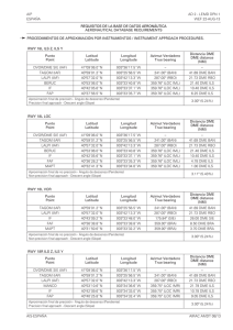 DPN - Requisitos de la base de datos aeronáutica