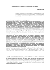 La justicia penal en la transición a la democracia en américa latina