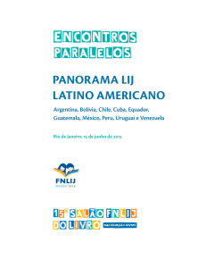 panorama lij latino americano - Fundação Nacional do Livro Infantil