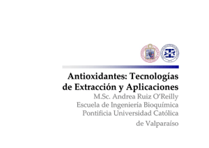 Antioxidantes: Tecnologías de Extracción y Aplicaciones