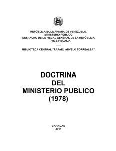 Doctrina del Ministerio Público del año 1978