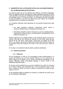 5. Diagnóstico de la situación actual en las zonas rurales de las