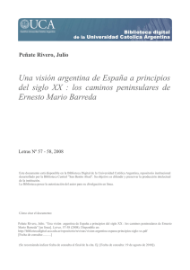 Una visión argentina de España a principios del