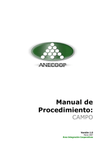 TRAZATEC Manual de Procedimiento - Campo v.1
