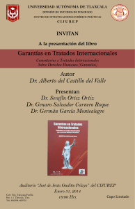 Cartel presentación Libro Dr. Alberto del Castillo Del Valle