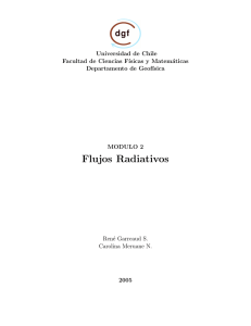 Flujos Radiativos - Pregrado en CIENCIAS DE LA TIERRA