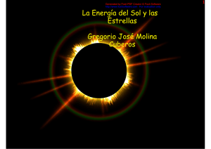 La Energía del Sol y las Estrellas Gregorio José Molina Cuberos